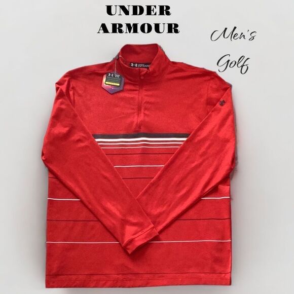 UNDER ARMOUR NWT MENS UA GOLF COLD GEAR INFRARED COMPRESSION JACKET SHIRT TOP MD - Picture 1 of 7